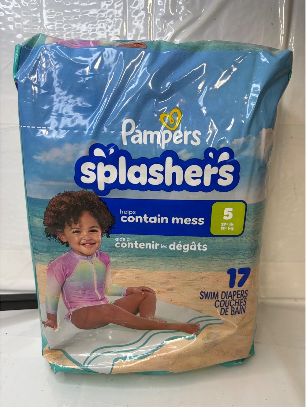 Pampers Splashers Swim Diapers Size 5, 17 Count